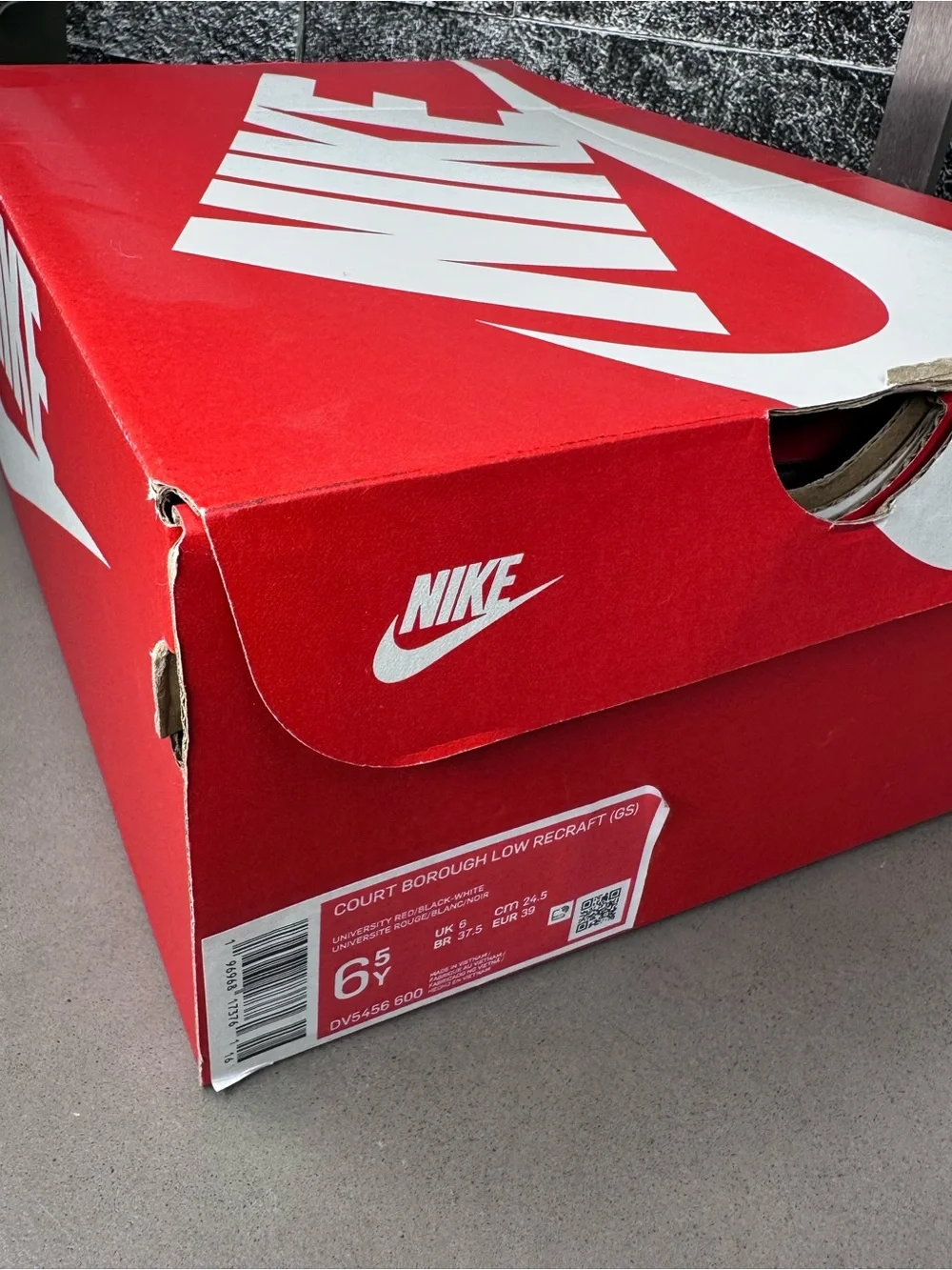 Nike Court Borough Low Recraft GS - M6.5/Y6.5/W8